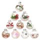 thumbnail image 1 of 10 piezas de joyas de bolas de Navidad de plástico antifragmentación joyas de Navidad colgantes decoración del árbol de Navidad de año nuevo en el hogar, 1 of 5