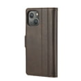 thumbnail image 3 of SaniMore for iPhone 14 6.1" 2022 Case, PU Leather Magnetic Flip Folio Shell with Card Holders RFID Blocking Kickstand Shockproof TPU Magnetic Closure Business CoverFor iPhone 14, Coffee, 3 of 9