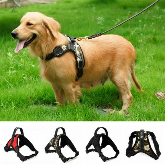 Adjustable Dog Harness,No Pull Dog Harness Reflective Outdoor Vest with Easy Control Handle,No More Pulling,Tugging or Choking for Small Medium Large Dogs(S-XL) YJ