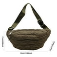 thumbnail image 2 of BLEEUS Women Bag Quilted Waist Bag Fashion Chest Bag Stylish Waist Pack For Women Chest Bag, 2 of 10