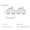 thumbnail image 3 of SUSHANG Bicycle Earrings Fashion Personality Temperament Mini Bike Earrings for Women Jewelry Gifts, 3 of 9