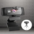 thumbnail image 3 of Miulika Webcam 1080p w/ Noise-Cancelling Microphone Privacy Protection USB for Gaming 2K, 3 of 9