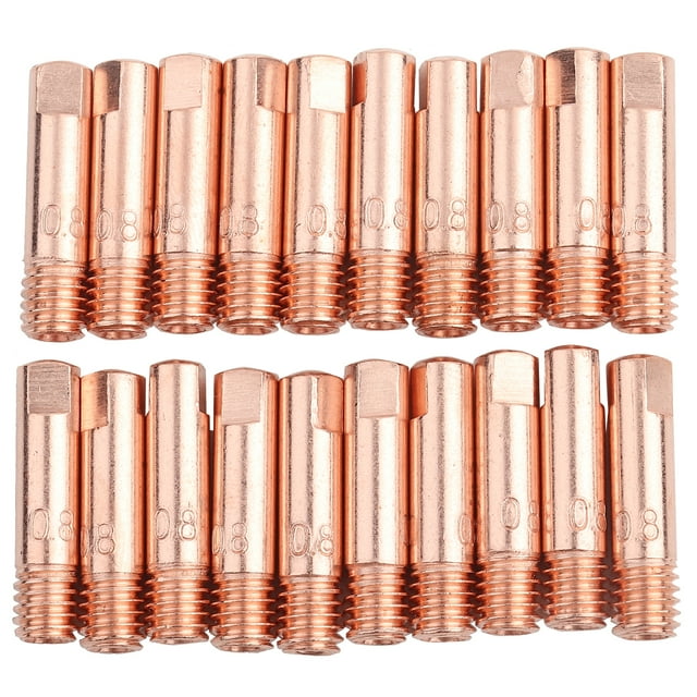 Punta de contacto para soplete de soldadura, 20 piezas Punta de contacto de cobre Punta de contacto para soplete de soldadura KD Funcionalidad de alta precisión