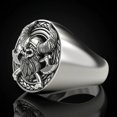 thumbnail image 2 of Creative Vintage Punk Style Viking Skull Head Ring Northern Europe Myth Party Gothic Rings Jewelry Gift, 2 of 2