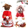 thumbnail image 1 of nol Chien Vtements, Vtements De Chien De Nol Pour Petits Chiens Nol Cratif Chien Costume, De Compagnie D'hiver Capuche Manteau(m), 1 of 5