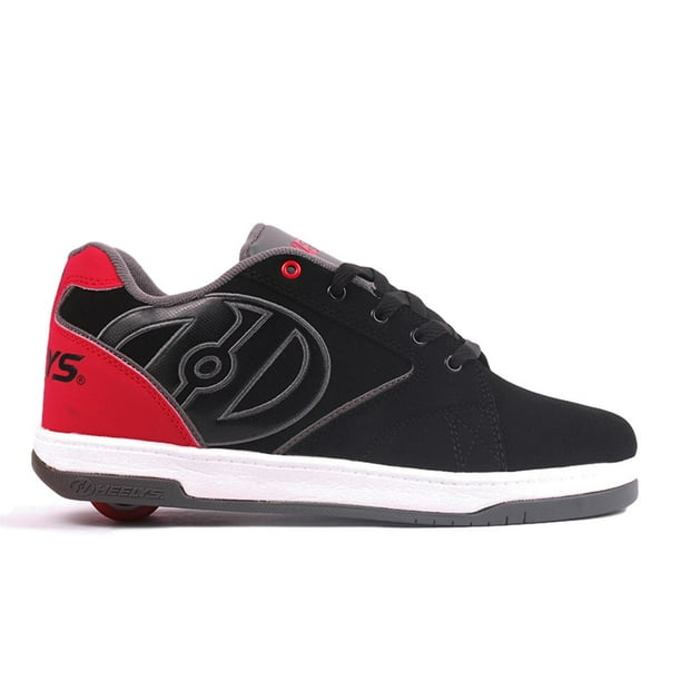 Tenis Patín Heelys Rojinegro Con Una Rueda Desmontable Talla 25