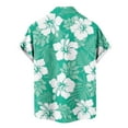 thumbnail image 6 of UVEASISHA Mens Tropical Beach Shirts,Floral Shirts for Men Short Sleeve Lapel Button Down Shirt Big and Tall Casual Loose Hawaiian Shirts, 6 of 6