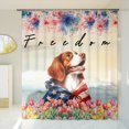thumbnail image 3 of Freedom Brittany Spaniel on Independence Day 4th of July Shower Curtain Brittany Dog Lover Gifts Idea Waterproof Bathroom Bathtub Curtain - 01005, 3 of 5