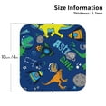thumbnail image 3 of Balery 6 Pcs Dinosaur In Spaceleather Coasters Set, Drink Table Cup Coasters For Living Room Kitchen Coffee Decor, 3 of 9