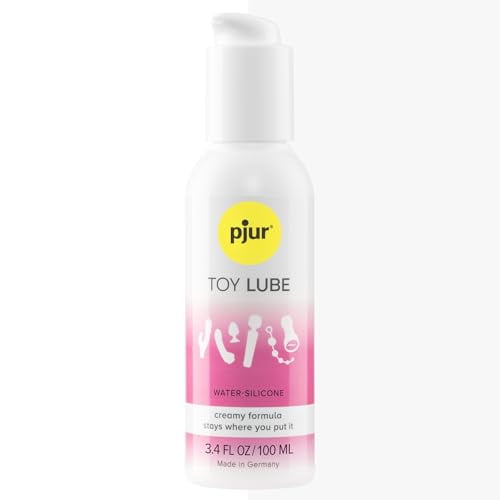 Pjur Long Lasting Hybrid Silicone Water Based Personal Toy Lubricant, 3.4 fl oz / 100ml