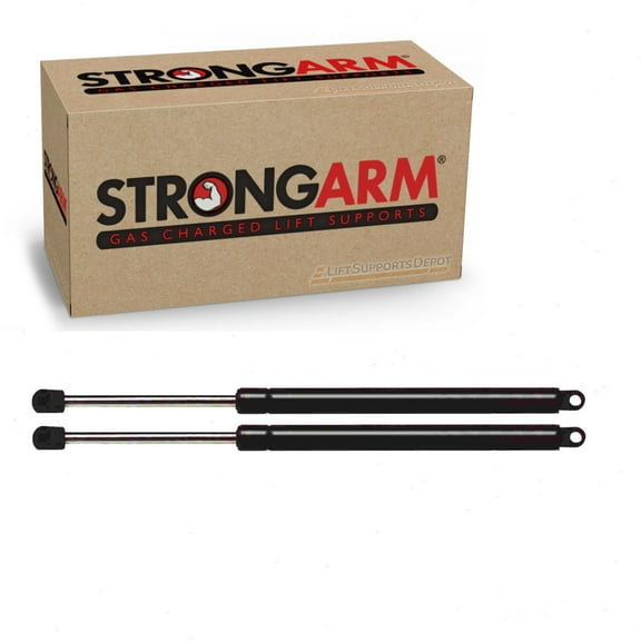 Set of 2 new made by Strong Arm 4672 Lift Supports 10 Inch Fully Extended Retracted 50 lbs with 10.2mm Eyelet Ends