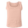 thumbnail image 4 of asdoklhq 2025 Summer Fall Womens Tops Clearance under $5 Women Sexy Casual Slim Fit Round-Neck Ribbed Sleeveless Solid Cami Tank Tops Shirts Pink XL, 4 of 5