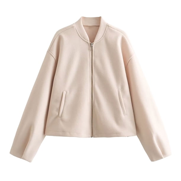 Abrigo informal de manga larga sin capucha para mujer, chaqueta de lana con solapa de invierno, gabardina, abrigo largo para mujer