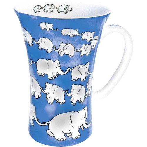 Konitz Animals Chain of Elephants Mega Mug (Set of 4)