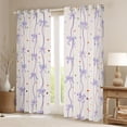 thumbnail image 2 of Feelyou Fashion Purple Bow Black Out Curtains, Ribbon Curtains Pack of 2 (42x63 Each), 2 of 6