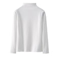 thumbnail image 4 of Vinsonshop Winter Base Layer Tops Women Long Sleeve Mock Neck Thermal Shirts Fleece Lined Warm Undershirts White XL, 4 of 5