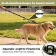 thumbnail image 4 of Heavy Duty Dog Leash, 4-7FT Shock Absorbing Bungee with 2 Padded Handles, Metal Carabiner & Seatbelt for Large Dogs, 4 of 4