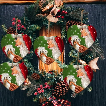 

loopsun Xmas Christmas Tree Ornaments Pendant DIY Snowman And Dog Pendant