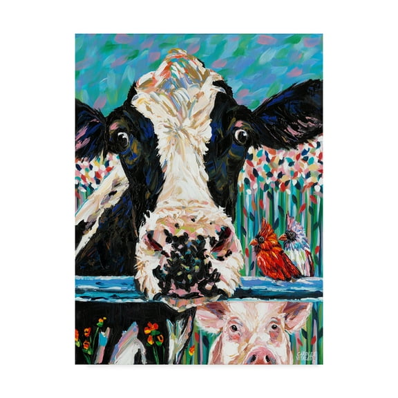 Trademark Fine Art 'Farm Buddies II' Canvas Art by Carolee Vitaletti