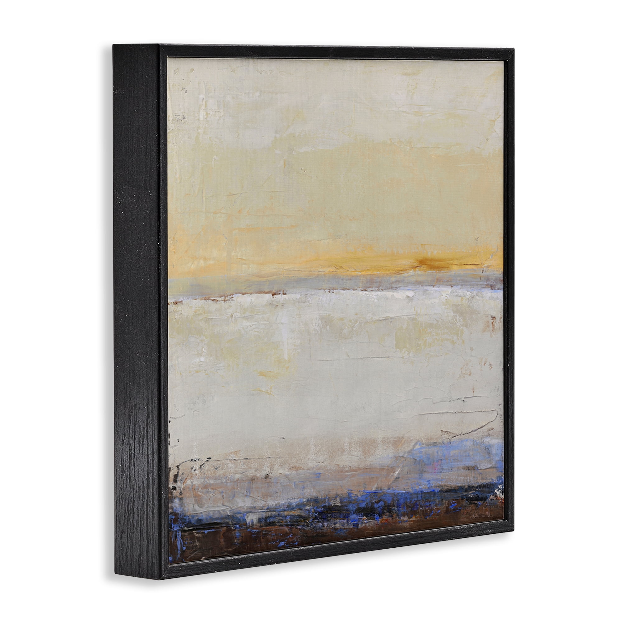 Sweeping Subtle Horizon Black Framed Giclee Art, design by Design Fabrikken