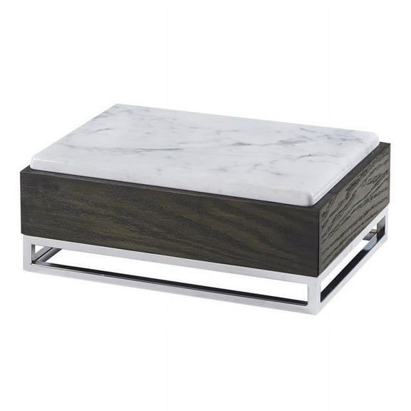 Cal Mil Cinderwood Riser with Melamine Marble Tray, 15 x 11 x 6.25 inch -- 1 each.