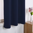 thumbnail image 3 of DweIke Thermal Insulated Grommet Blackout Curtains for Bedroom,2 Panels,42"x84",Navy Blue, 3 of 8