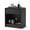 Black 1 Drawers, variant on Curved Nightstand, Bedside Table with Drawers and Open Shelf for Bedroom, Living Rooms