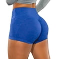 thumbnail image 1 of LoyisViDion Woman Pants Clearance Womens Stretch Yoga Pants Leggings Fitness Running Gym Sports Short Active Pants Blue 10(XL), 1 of 3