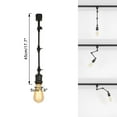 thumbnail image 3 of FSLiving H-Type Track Pendant Lights with Adjustable Arm, Vinatge Design DIY Lighting Customizable for Farmhouse Sloping Ceiling Decor (Ceiling Track & Bulb are Sold Separately) - Set of 3, 3 of 9