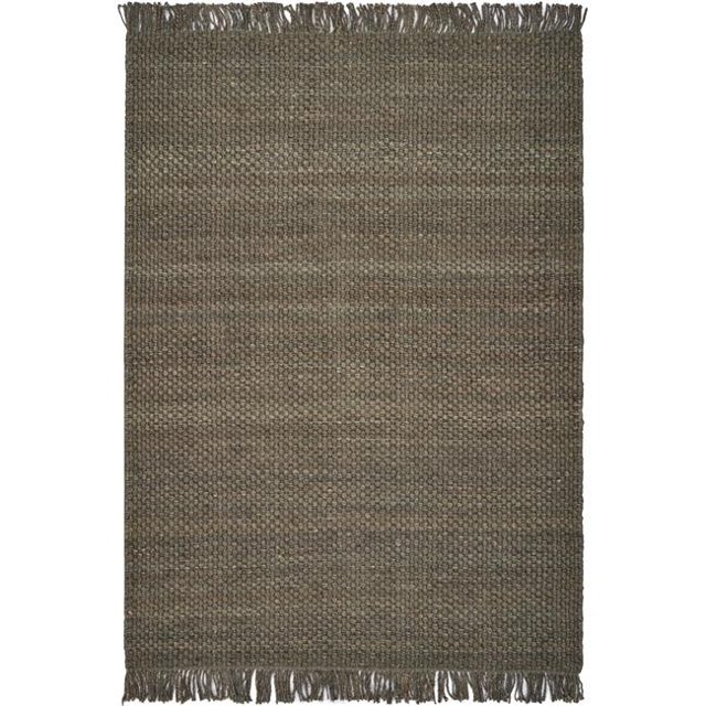 HomeRoots 352342 3 ft. 3 in. x 5 ft. 3 in. Jute Slate Area Rug