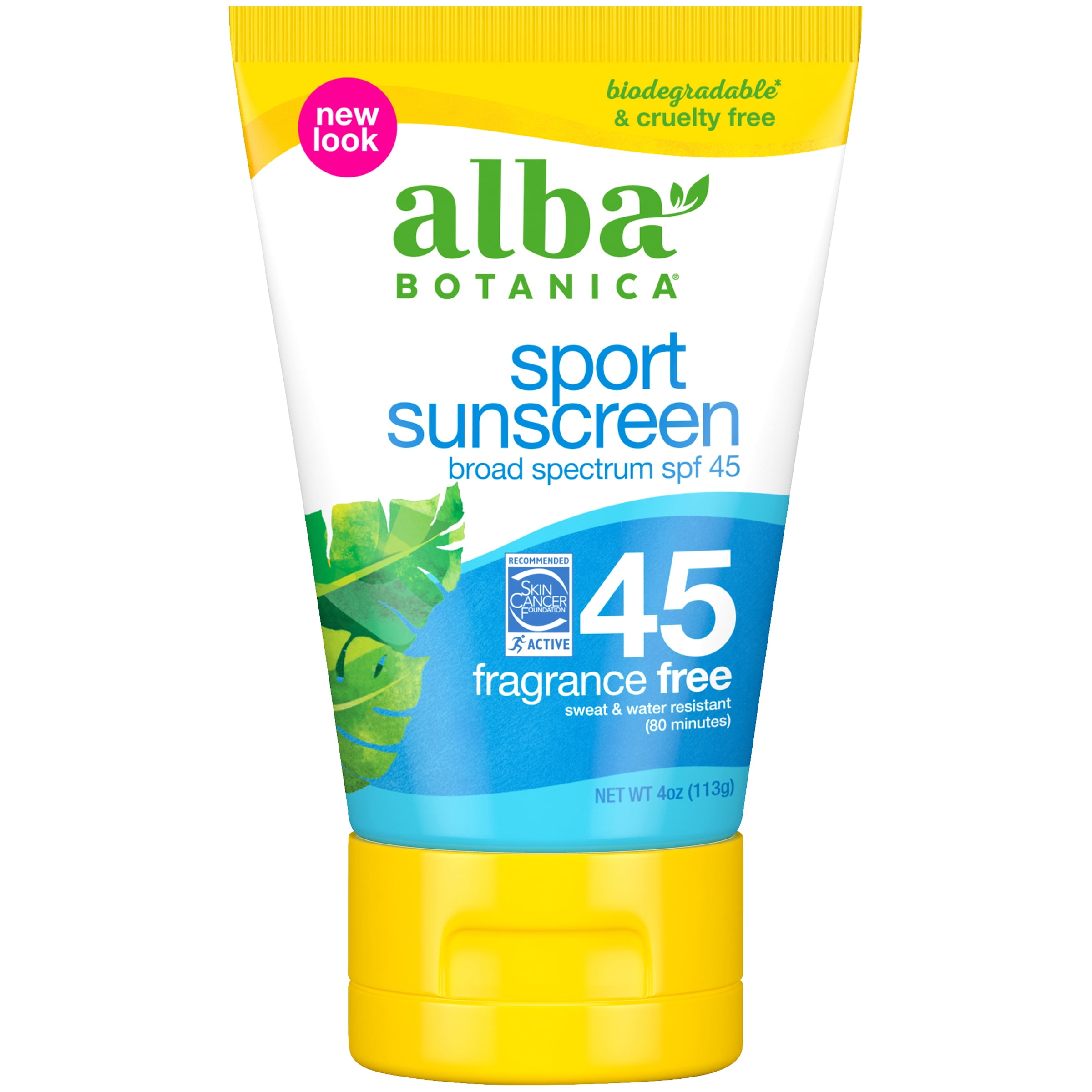 Alba Botanica Soothing Sunscreen Lotion SPF 45, Pure Lavender, 4 oz -  Walmart.com