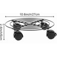 thumbnail image 2 of . es Chariot à Plantes en Métal Roulant avec Roues Support Rond pour Pots de Fleurs Support de Plantes en Fer Chariot à Roulettes pour Intérieur Extérieur Patio Maison et Jardin, 2 of 7