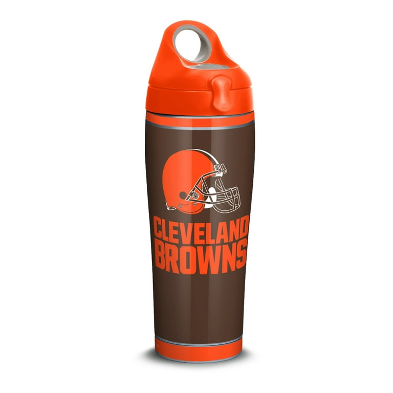 NFL Cleveland Browns Touchdown 24 oz Stainless Steel Water Bottle with lid  