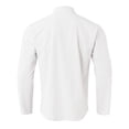 thumbnail image 4 of Shirts for Men Vintage Streetwear Tops Roll-Up Sleeve Boat Neck Basic Active Tops Athletic Fit Shirts for Men,White,XXL, 4 of 5