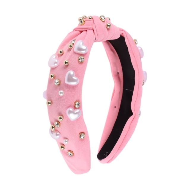 Accesorios para el cabello con diadema anudada de 1 pieza para mujeres en color rosa