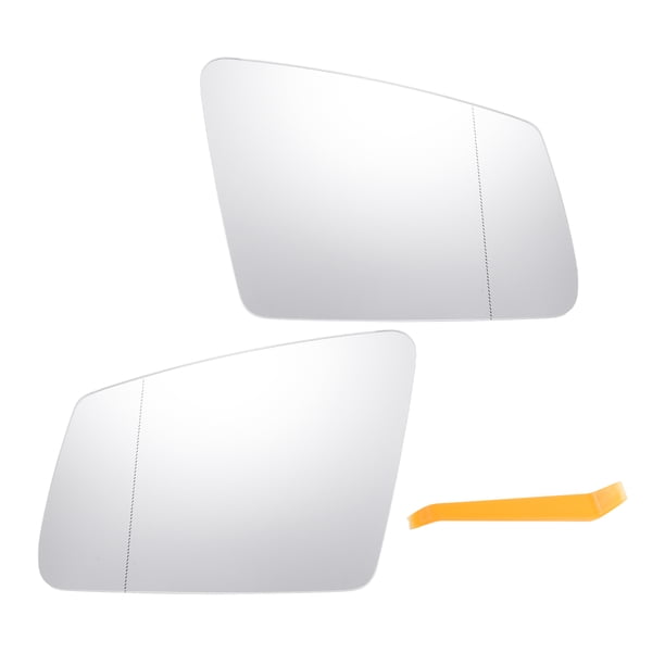 Reemplazo de vidrio de espejo retrovisor calefaccionado blanco para Mercedes-Benz Clase E, par izquierdo y derecho