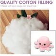 thumbnail image 5 of Pulpo de peluche reversible, pulpo de peluche de doble cara, pulpo de peluche con estado de ánimo, lindos mini peluches, peluches para niños, niñas y amigos (rosa claro-azul claro), 5 of 5