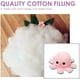 thumbnail image 5 of Pulpo de peluche reversible, pulpo de peluche de doble cara, pulpo de peluche con estado de ánimo, lindos mini peluches, peluches para niños, niñas y amigos (rosa claro-azul claro), 5 of 5
