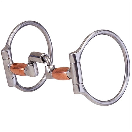 Hilason Stainless Steel Dee Ring Horse Bit W/Hinged Correction Mouth