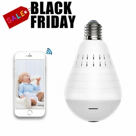 Black Friday Deals!Light Bulb Camera,960P WiFi Security Camera, HD Wireles IP LED Cam Home Surveillance Cameras, Motion Detection, Night Vision Light Bulb