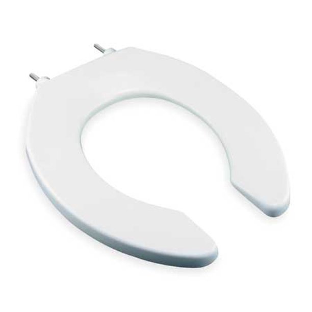 BEMIS 2055CT000 Toilet Seat, Without Cover, Plastic, Round, White