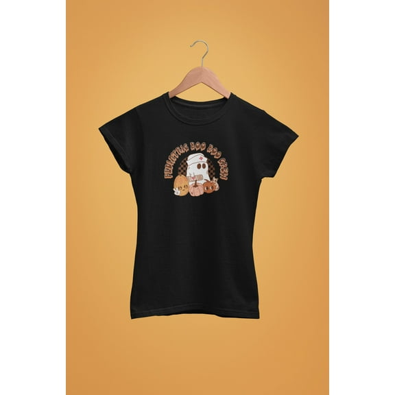 Pediatric Nurse Halloween Shirt Certified Registered Nurse Aid Nursing Night Shift Retro Peds nurse Boo Funny Critical Care Gift for RN nicu