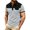 Gray, variant on LEKWK Shirt for Men Short Sleeve Color Block Golf Shirt with Chest Pocket Casual Collared Tennis Top Lightweight Breathable Summer Activewear Gray S