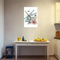 thumbnail image 4 of ZHONGYUTONG Dragonfly Canvas Wall Art for Bathroom Watercolor Dragonfly Pictures Wall Decor Home Painting Framed (24.00" x 36.00"), 4 of 5