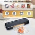 thumbnail image 2 of Vacuum Sealer Machine Lychee Food Saver Sealer Vacuum Packing Machine 6 IN 1 Powerful Vacuum Air Sealing System for Sous Vide and Food Storage with 20 Vacuum Sealer Bags, Dry & Moist Food Modes, Black, 2 of 7