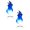 A54 Blue 3.9"x3.9"x5.9" 2PC, variant on Clearance! 2Pcs Floating Fireball Halloween Prop, Fake Flame Light, Colored Cloth, 3.9"X3.9"X5.9", Hands-Free Illusion For Costume, Haunted House Decor (Blue)