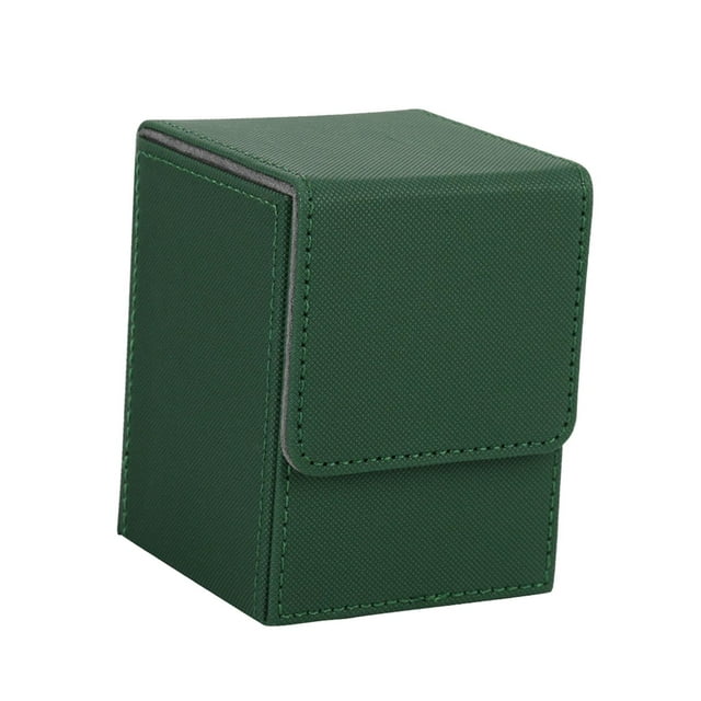 Tachiuwa Boîte de Jeu de Cartes pour + Organisateur de Cartes Porte-Cartes pour Cartes de Collection Étui de Rangement de Cartes Durable pour Jeu de Cartes à Collectionner Vert