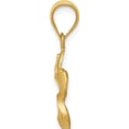 thumbnail image 3 of 14K Yellow Gold Diamond-Cut Plumeria Pendant (15 X 15) Made In United States k4826, 3 of 6