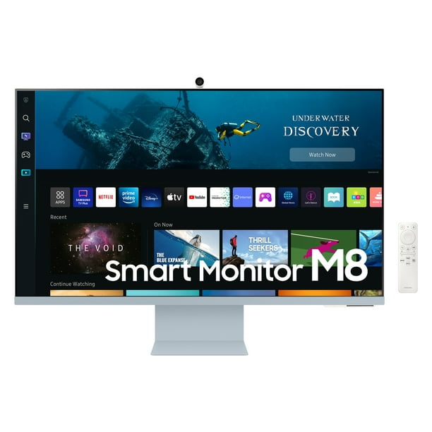 80cm/32'' (3840x2160) Samsung S32BM80BUU Smart 16:9 4ms MicroHDMI USB-C Haut-Parleur 4K Bleu