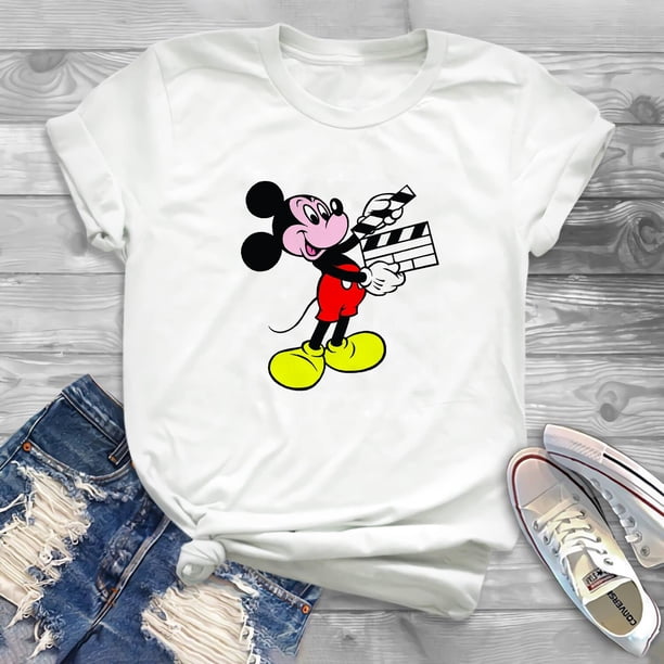 2023 Disney Mickey Mouse T-shirts 3D printing fashion clothes jacket cartoon graphic Teenage Female Clothes140 Gao Jinjia LED